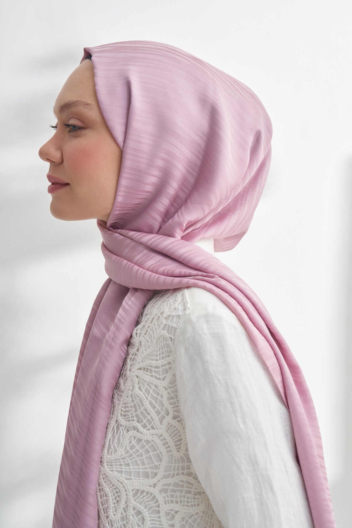 NANYA JAKAR LINE DESEN ŞAL - PUDRA