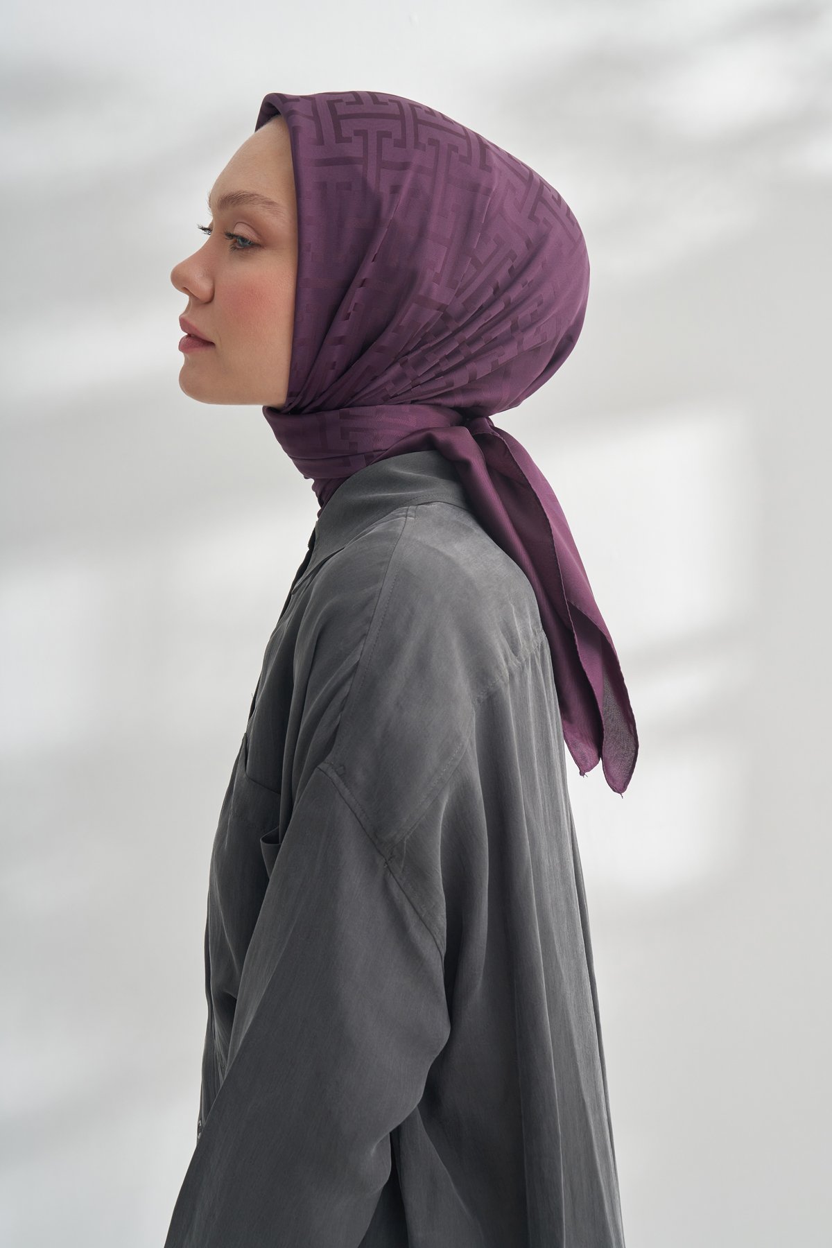 NANYA JAKAR T DESEN EŞARP - MÜRDÜM