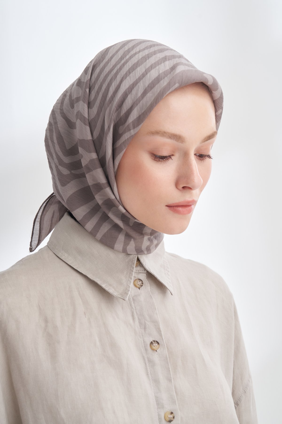 NOMADIC LINES DESEN THE TENCEL EDIT EŞARP  - VİZON