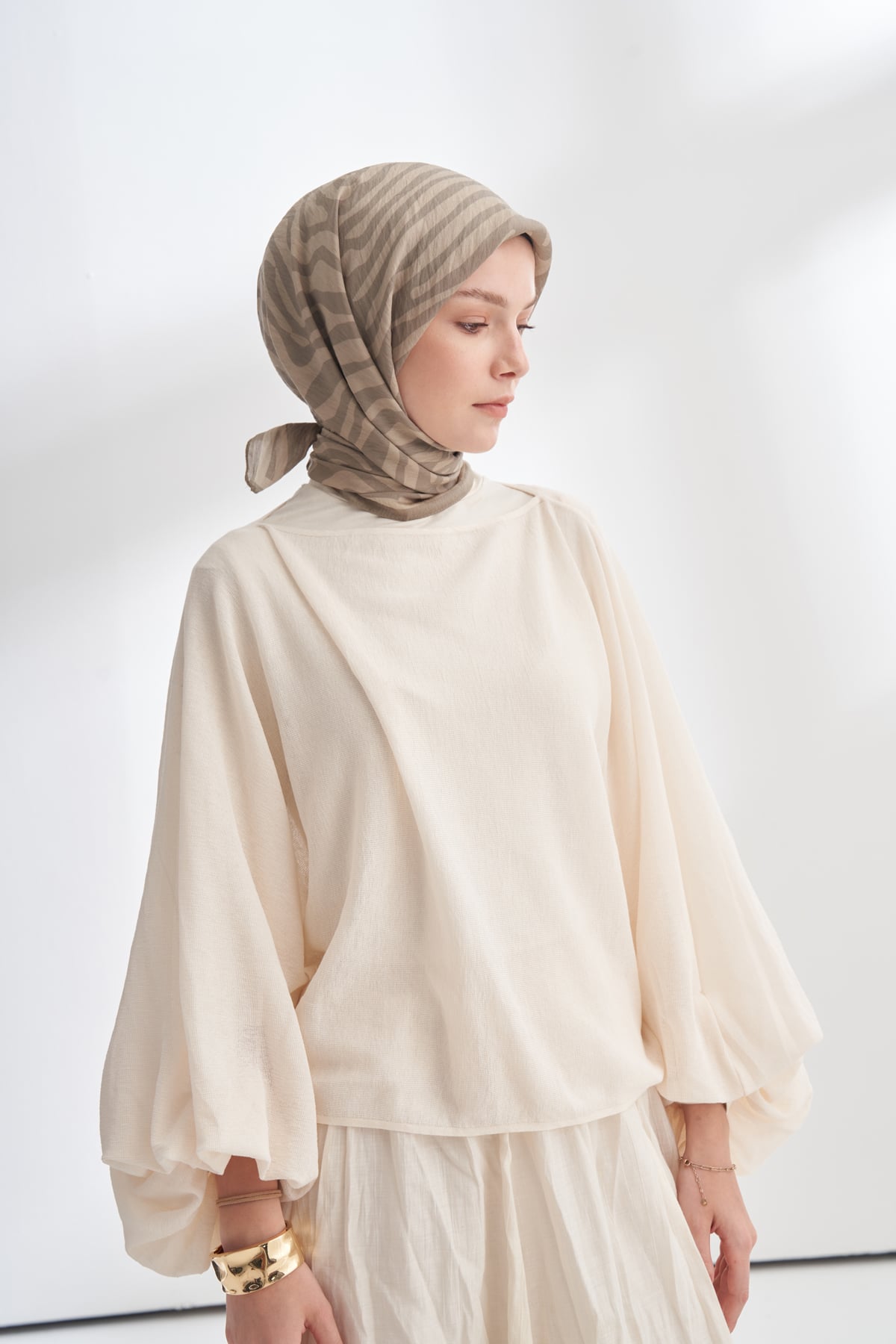 NOMADIC LINES DESEN THE TENCEL EDIT EŞARP  - TAŞ