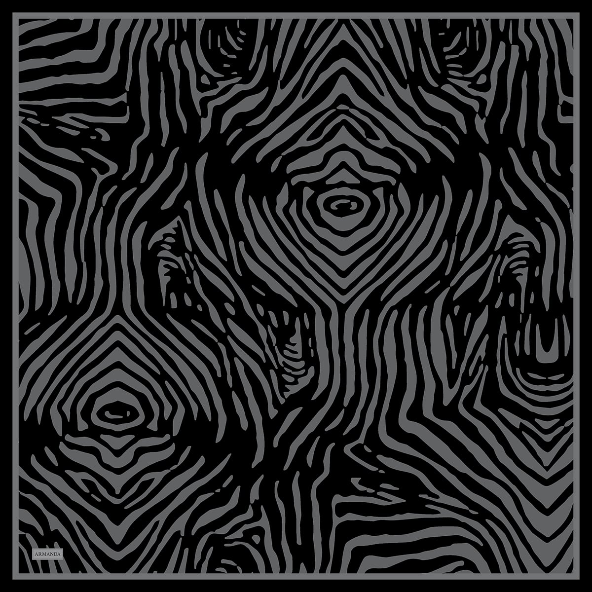 NOMADIC LINES DESEN THE TENCEL EDIT EŞARP  - LACİVERT - FÜME