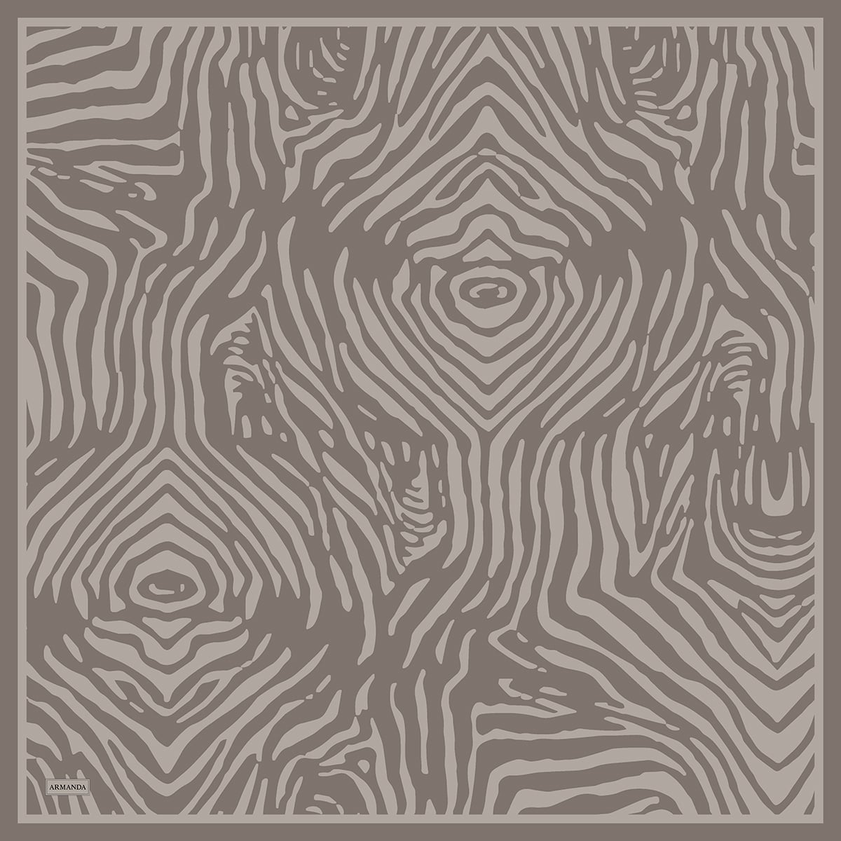 NOMADIC LINES DESEN THE TENCEL EDIT EŞARP  - KOYU VİZON