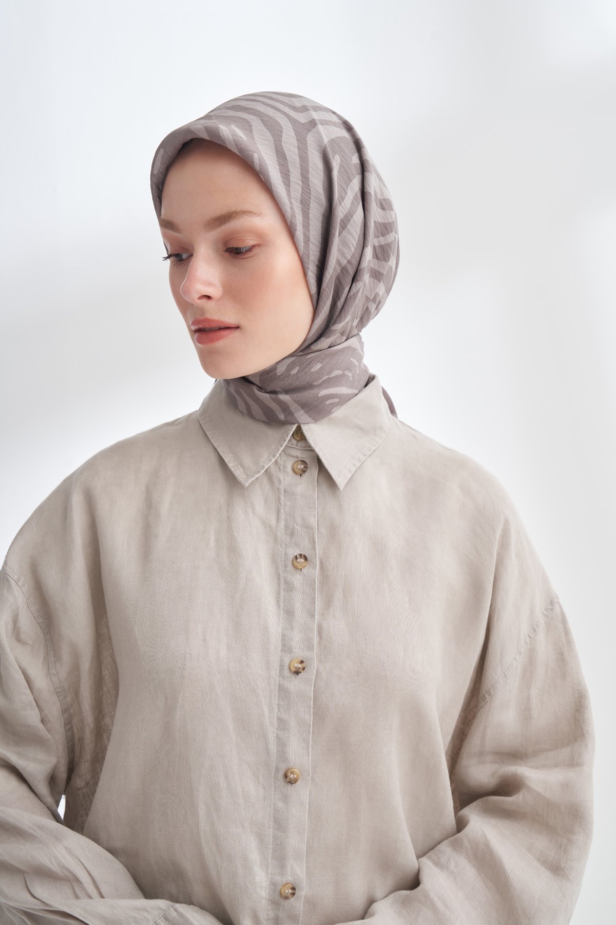 NOMADIC LINES DESEN THE TENCEL EDIT EŞARP  - VİZON