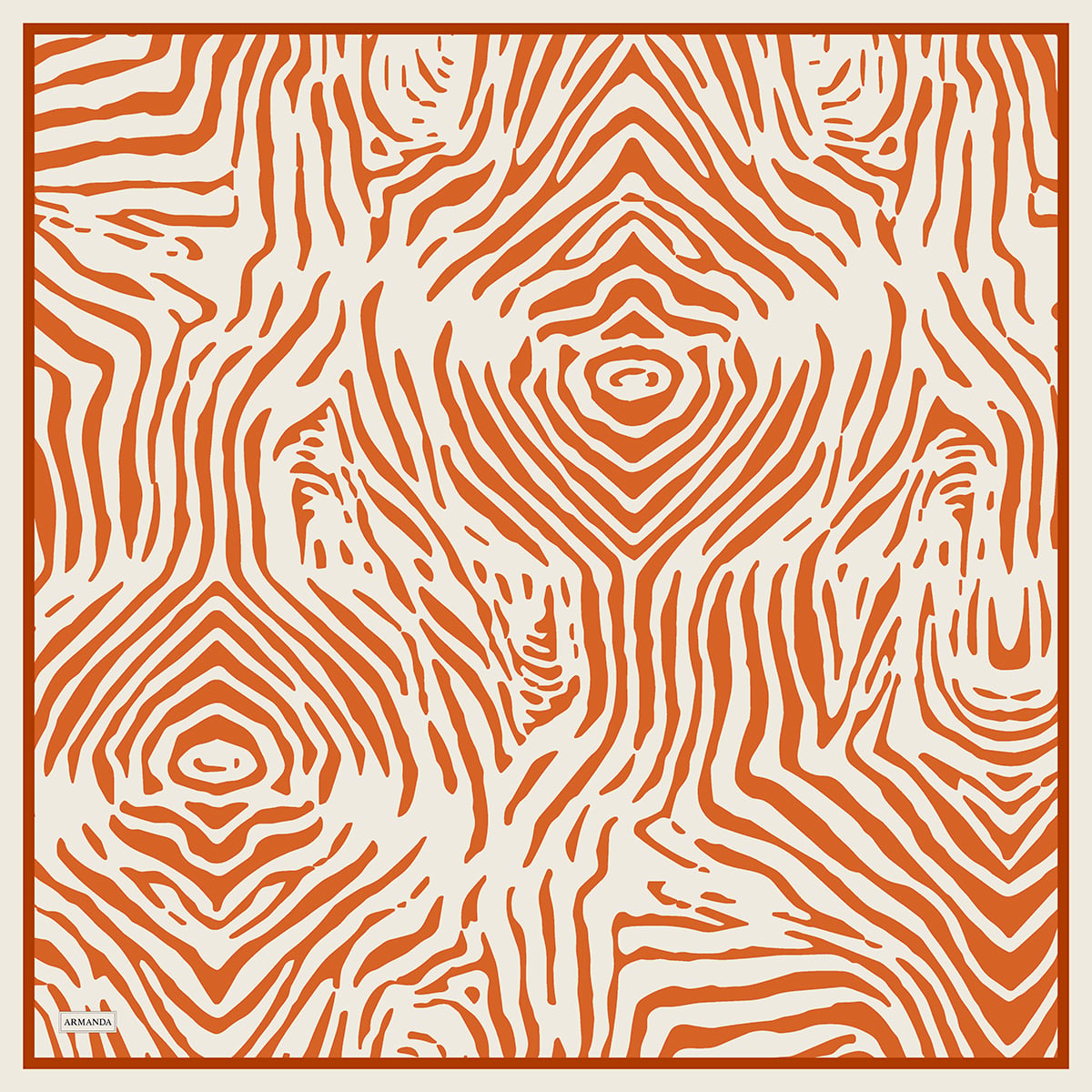 NOMADIC LINES DESEN THE TENCEL EDIT EŞARP  - TAŞ - ORANGE