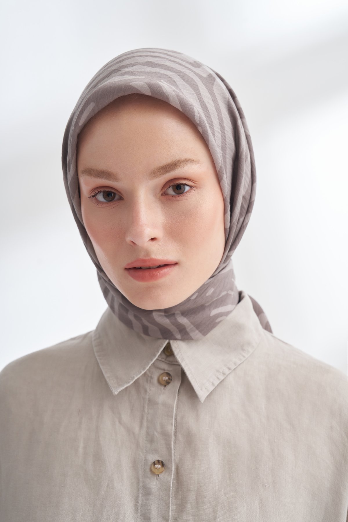 NOMADIC LINES DESEN THE TENCEL EDIT EŞARP  - VİZON