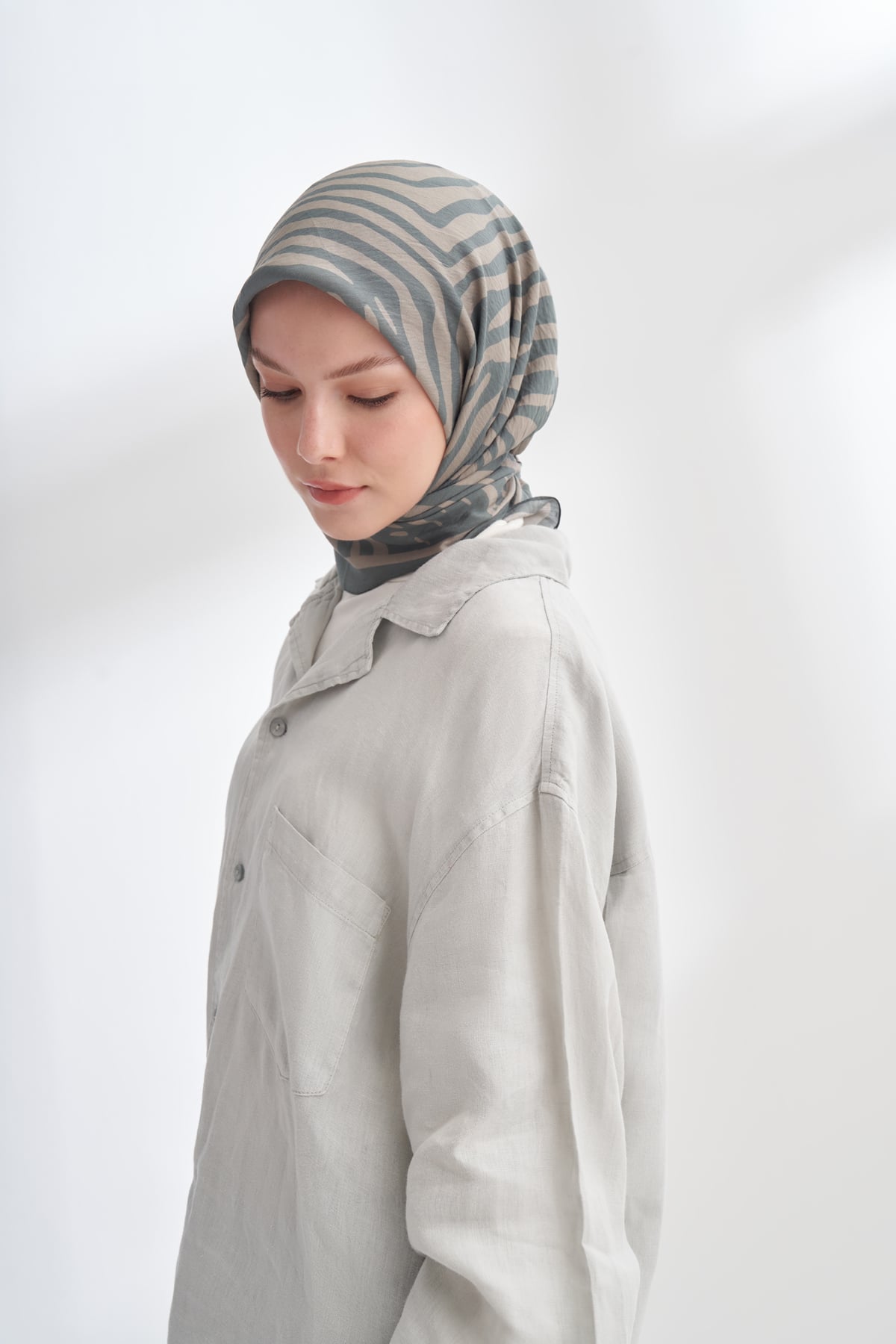 NOMADIC LINES DESEN THE TENCEL EDIT EŞARP  - ÇAĞLA YEŞİLİ