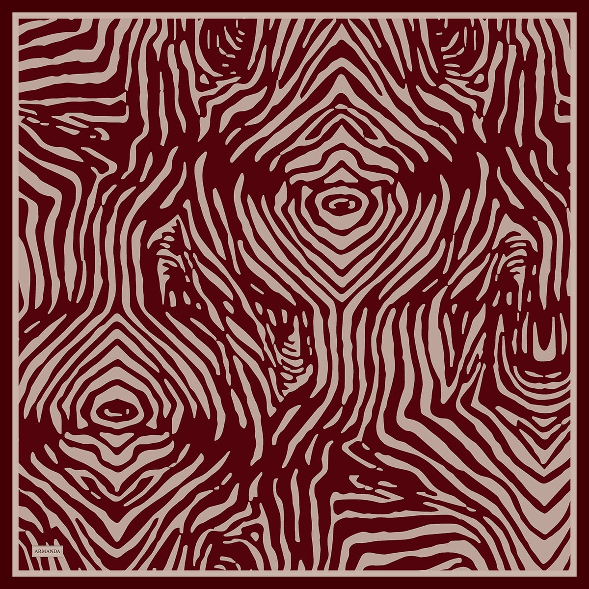 NOMADIC LINES DESEN THE TENCEL EDIT EŞARP  - BORDO