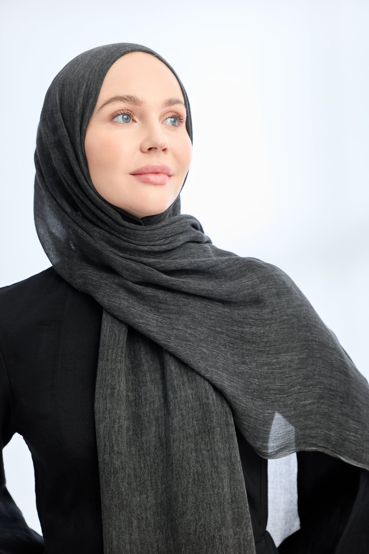 ORGANIC TOUCH VİSKOZ ŞAL - ANTRASİT
