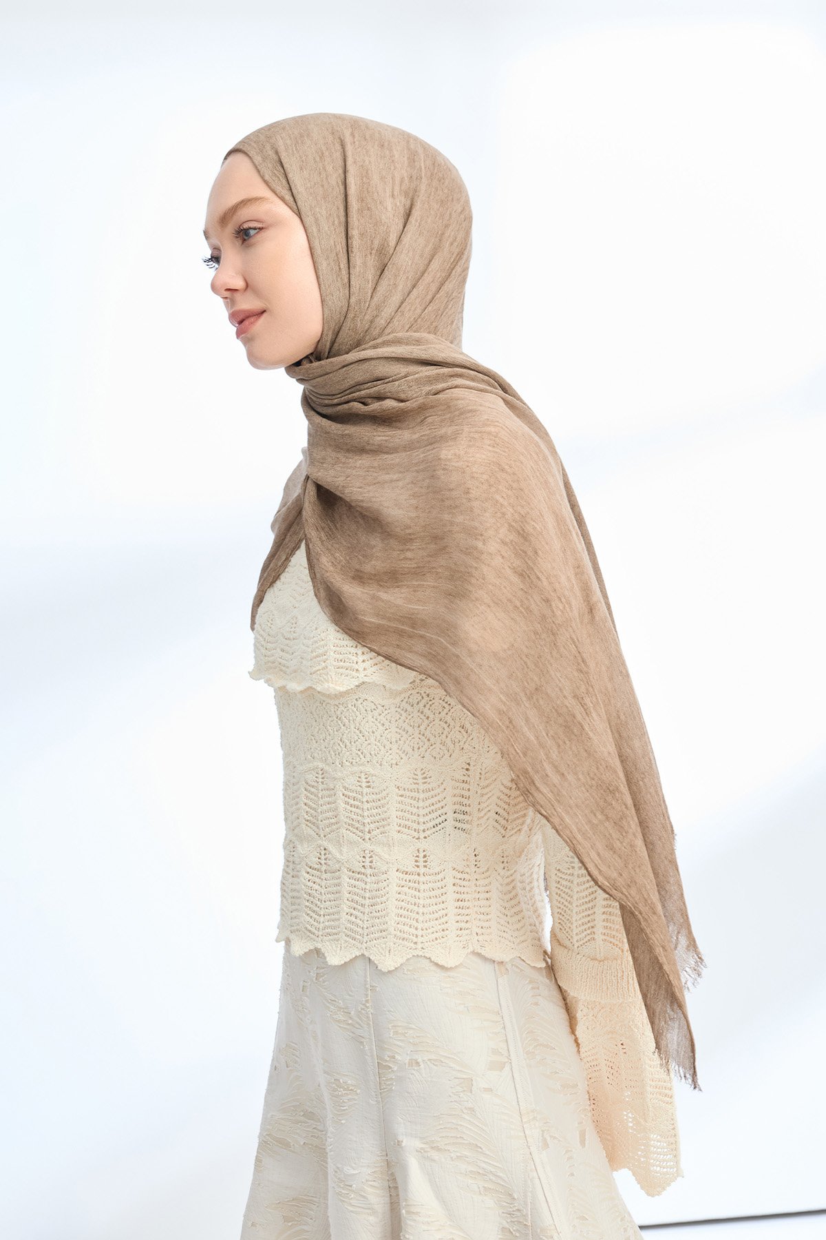 ORGANIC TOUCH VİSKOZ ŞAL - CAMEL