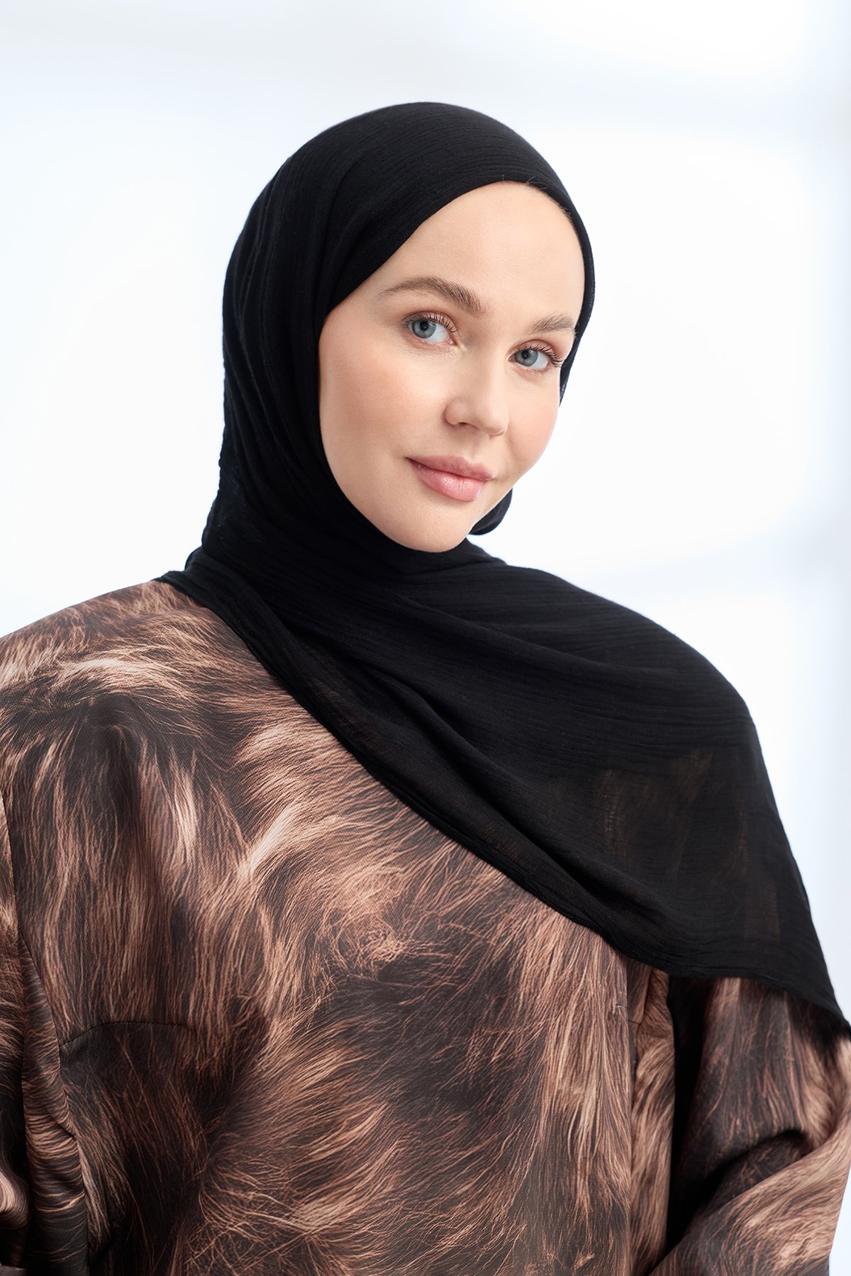 ORGANIC TOUCH VİSKOZ ŞAL - SİYAH