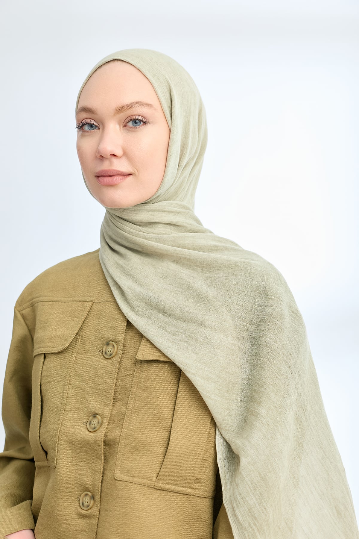 ORGANIC TOUCH VİSKOZ ŞAL - SOFT YEŞİL