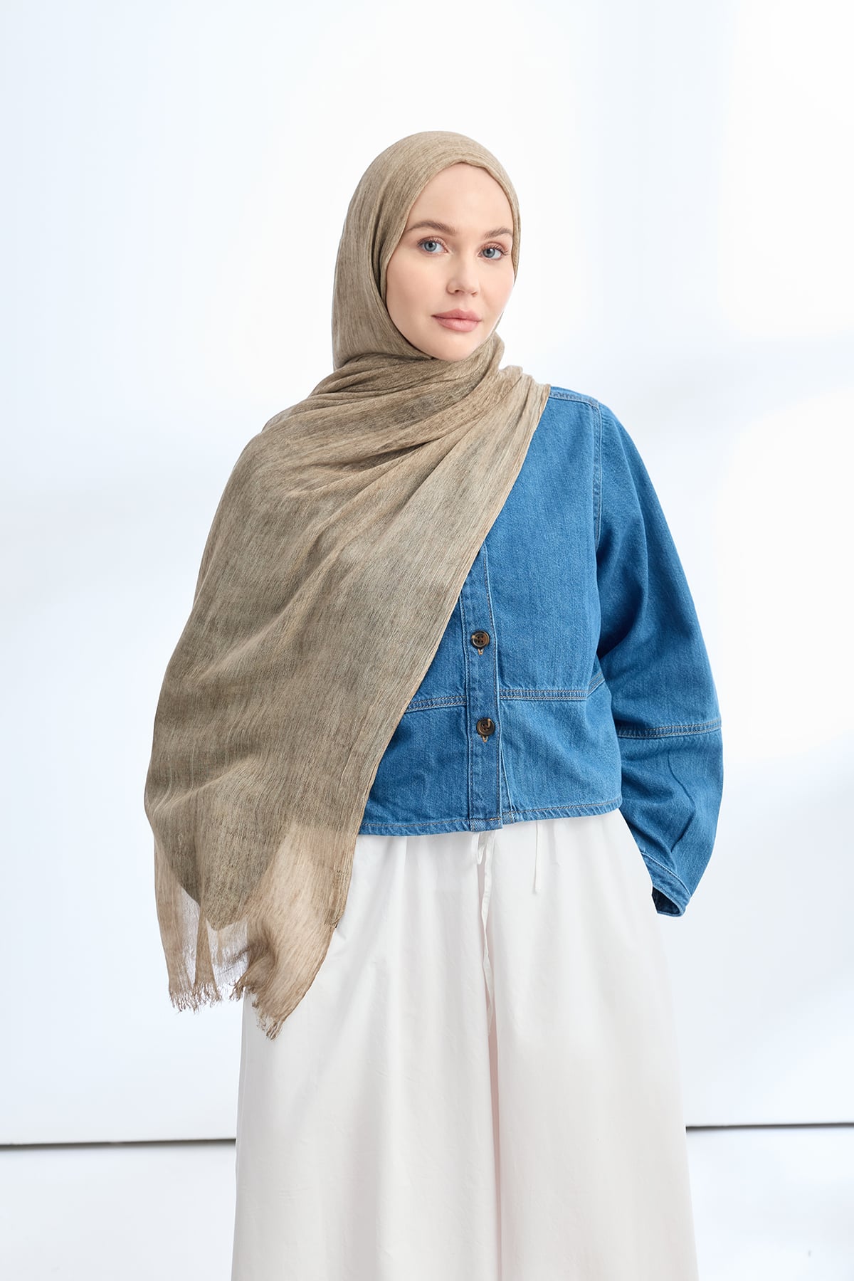 ORGANIC TOUCH VİSKOZ ŞAL - TOPRAK