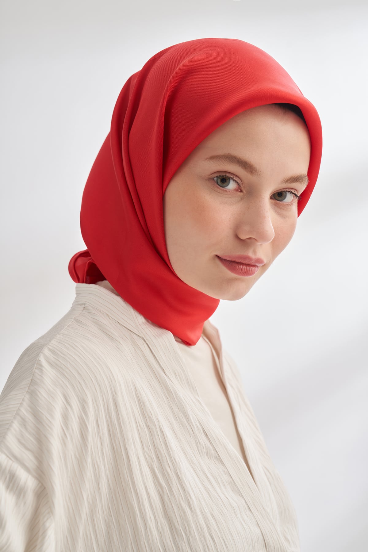PREMIUM TWILL İPEK EŞARP - KIRMIZI