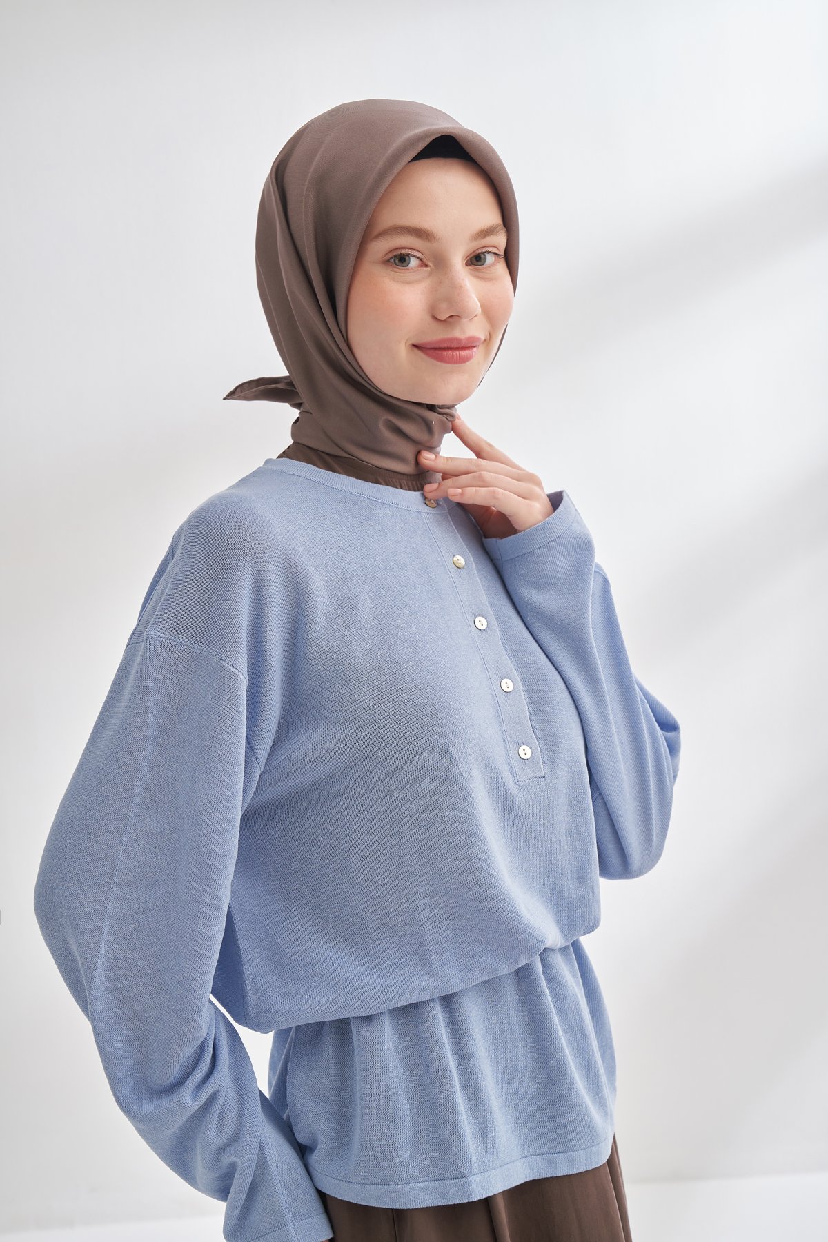 PREMIUM TWILL İPEK EŞARP - TOPRAK