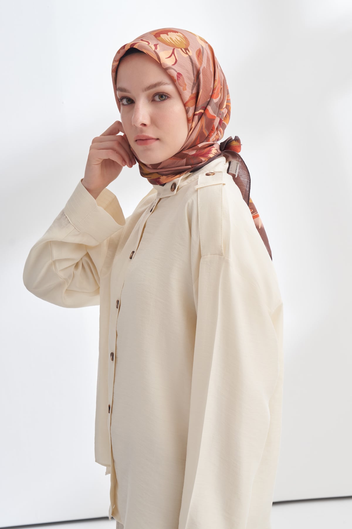 ROSELLE DESEN THE TENCEL EDIT EŞARP  - KAHVE