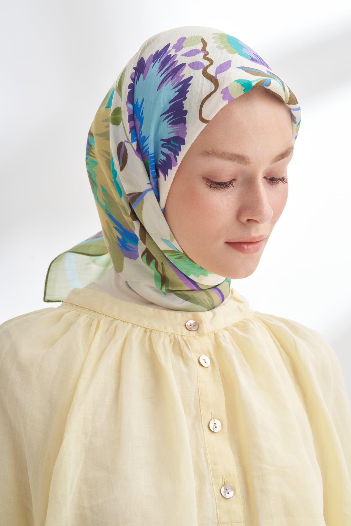 ROSELLE DESEN THE TENCEL EDIT EŞARP  - KETEN YEŞİLİ
