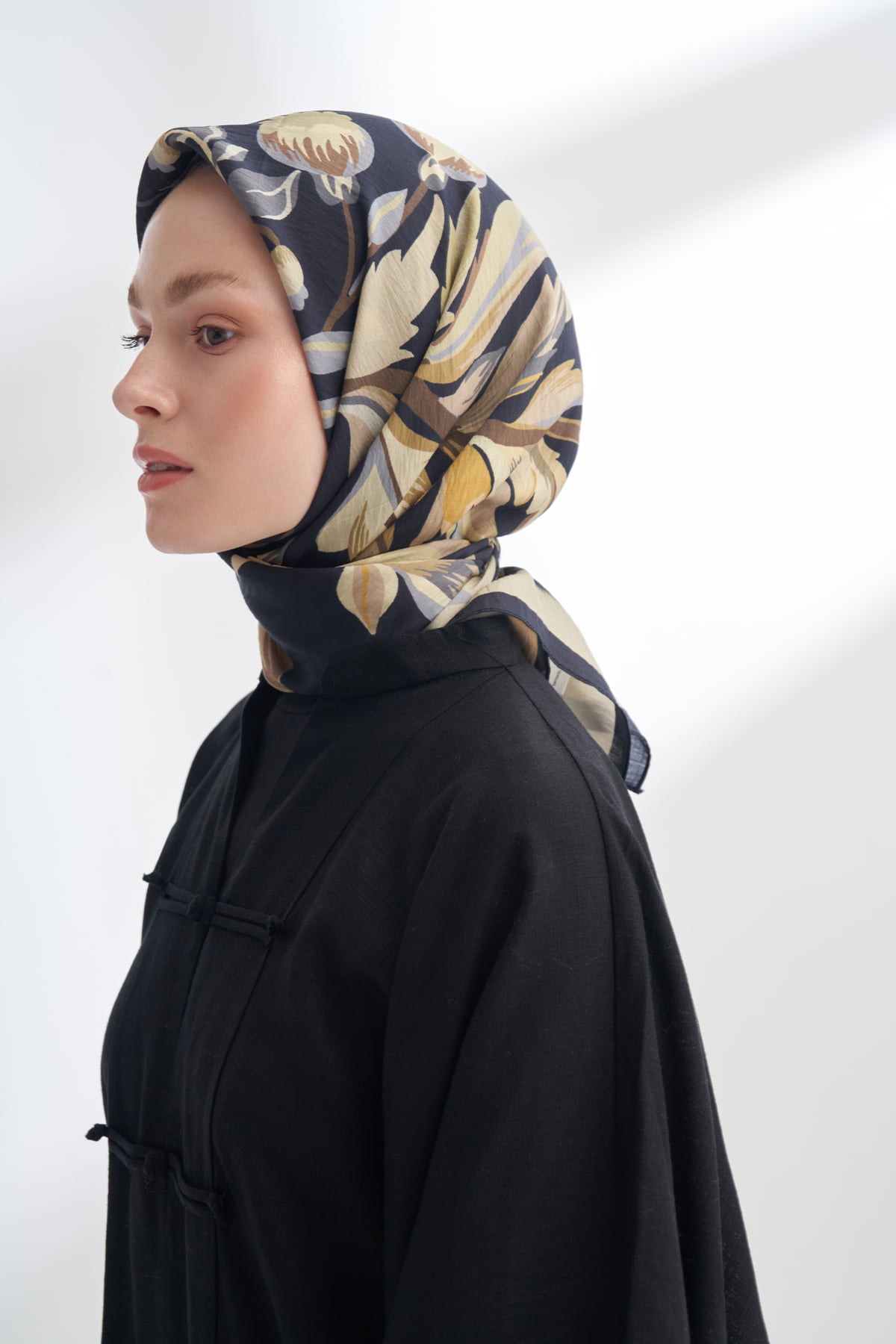 ROSELLE DESEN THE TENCEL EDIT EŞARP  - LACİVERT - BEJ