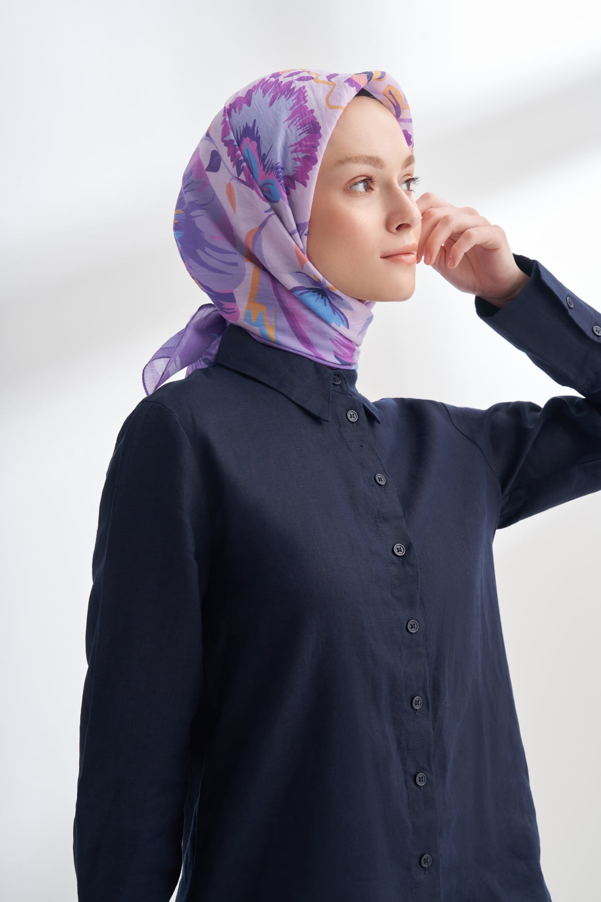 ROSELLE DESEN THE TENCEL EDIT EŞARP  - LEYLAK