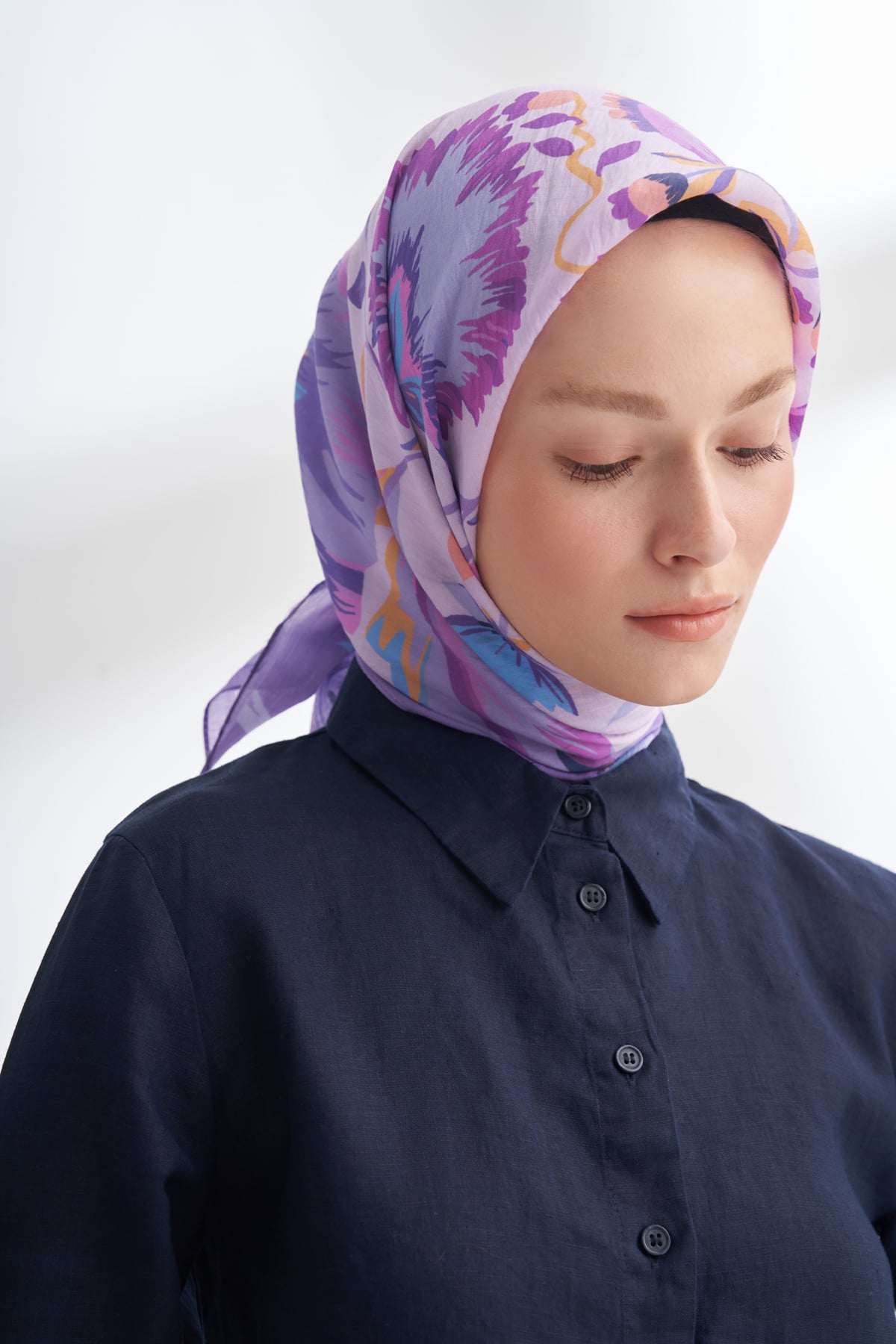 ROSELLE DESEN THE TENCEL EDIT EŞARP  - LEYLAK