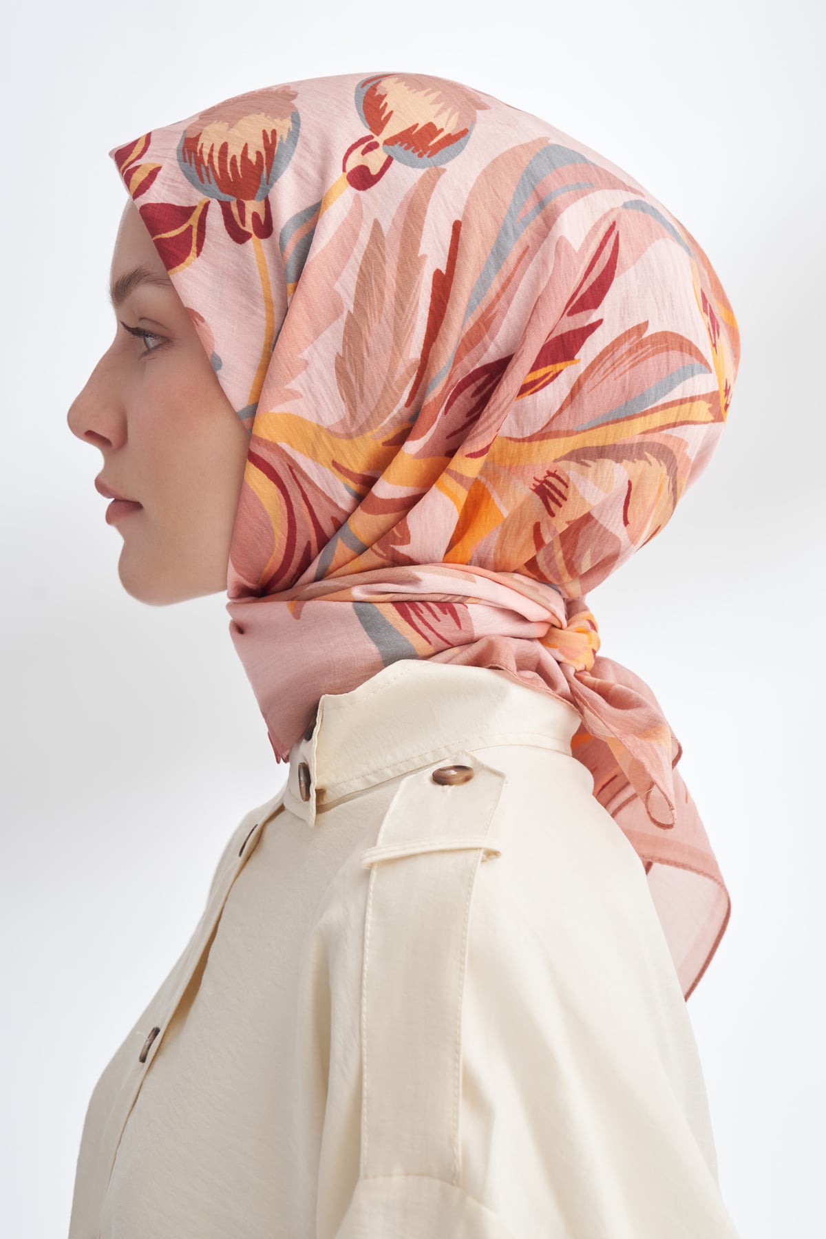 ROSELLE DESEN THE TENCEL EDIT EŞARP  - PUDRA
