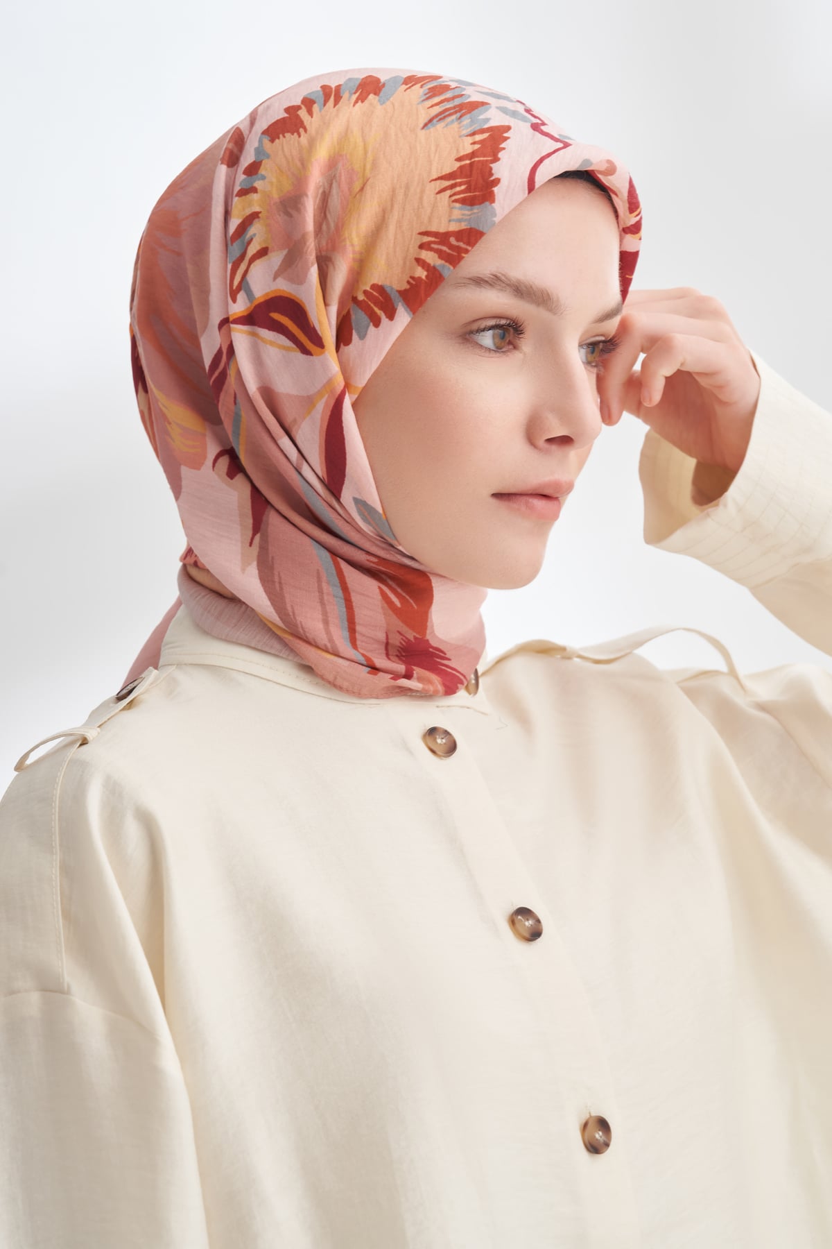 ROSELLE DESEN THE TENCEL EDIT EŞARP  - PUDRA