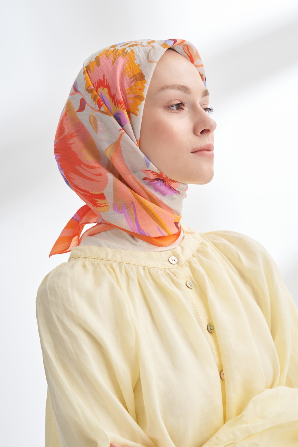 ROSELLE DESEN THE TENCEL EDIT EŞARP  - ŞEFTALİ