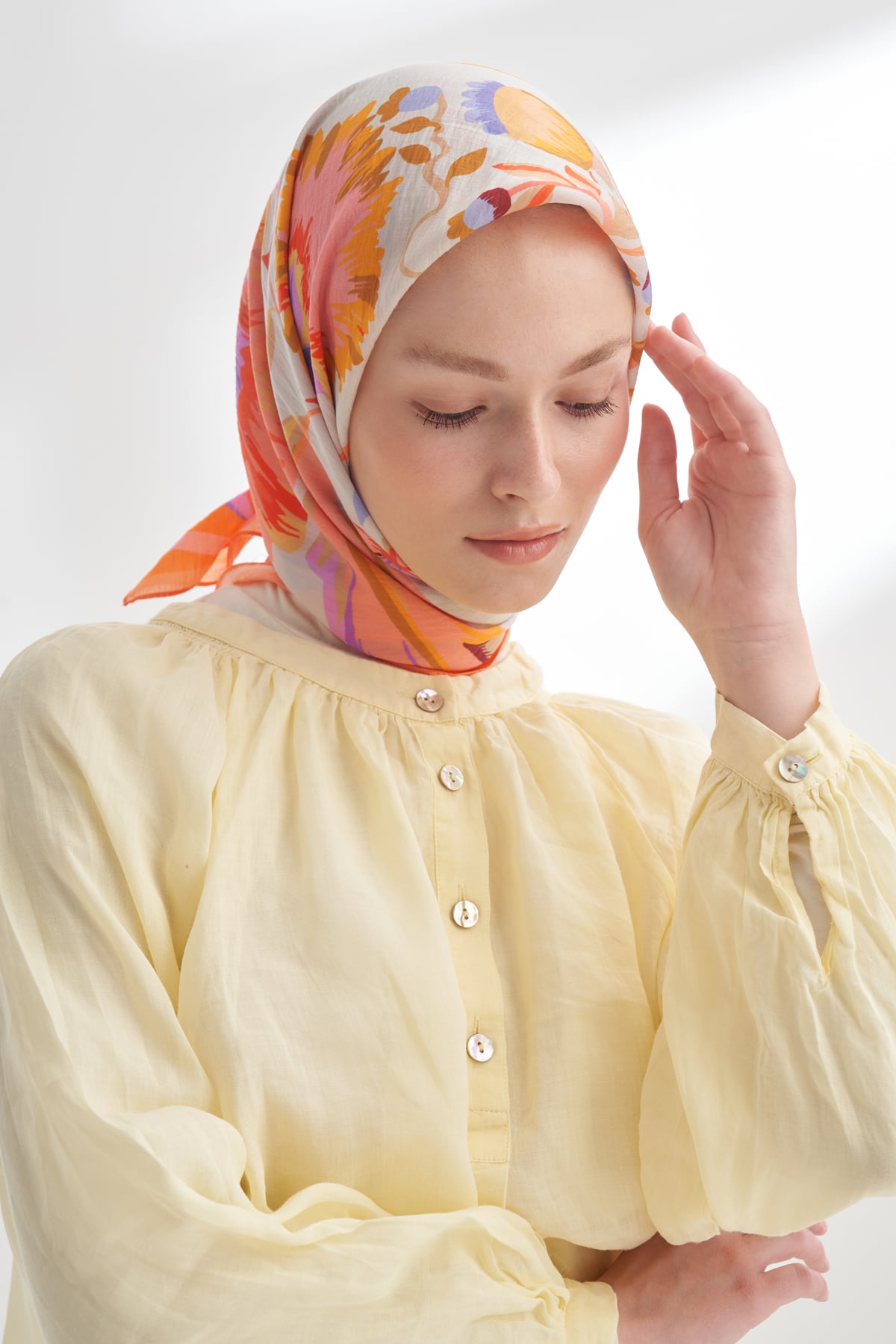 ROSELLE DESEN THE TENCEL EDIT EŞARP  - ŞEFTALİ