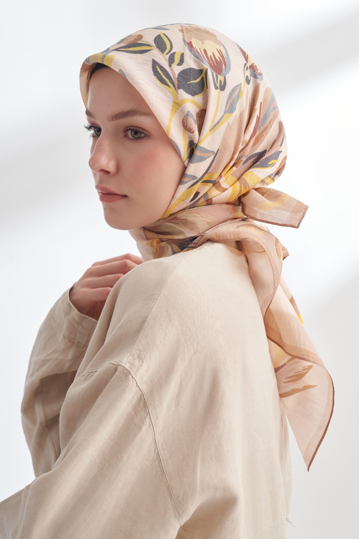 ROSELLE DESEN THE TENCEL EDIT EŞARP  - VİZON