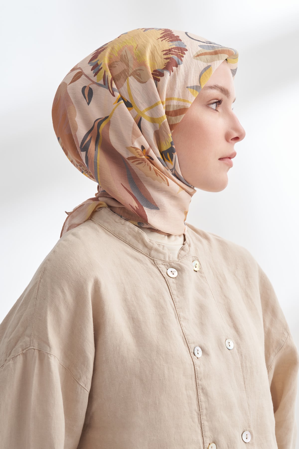 ROSELLE DESEN THE TENCEL EDIT EŞARP  - VİZON
