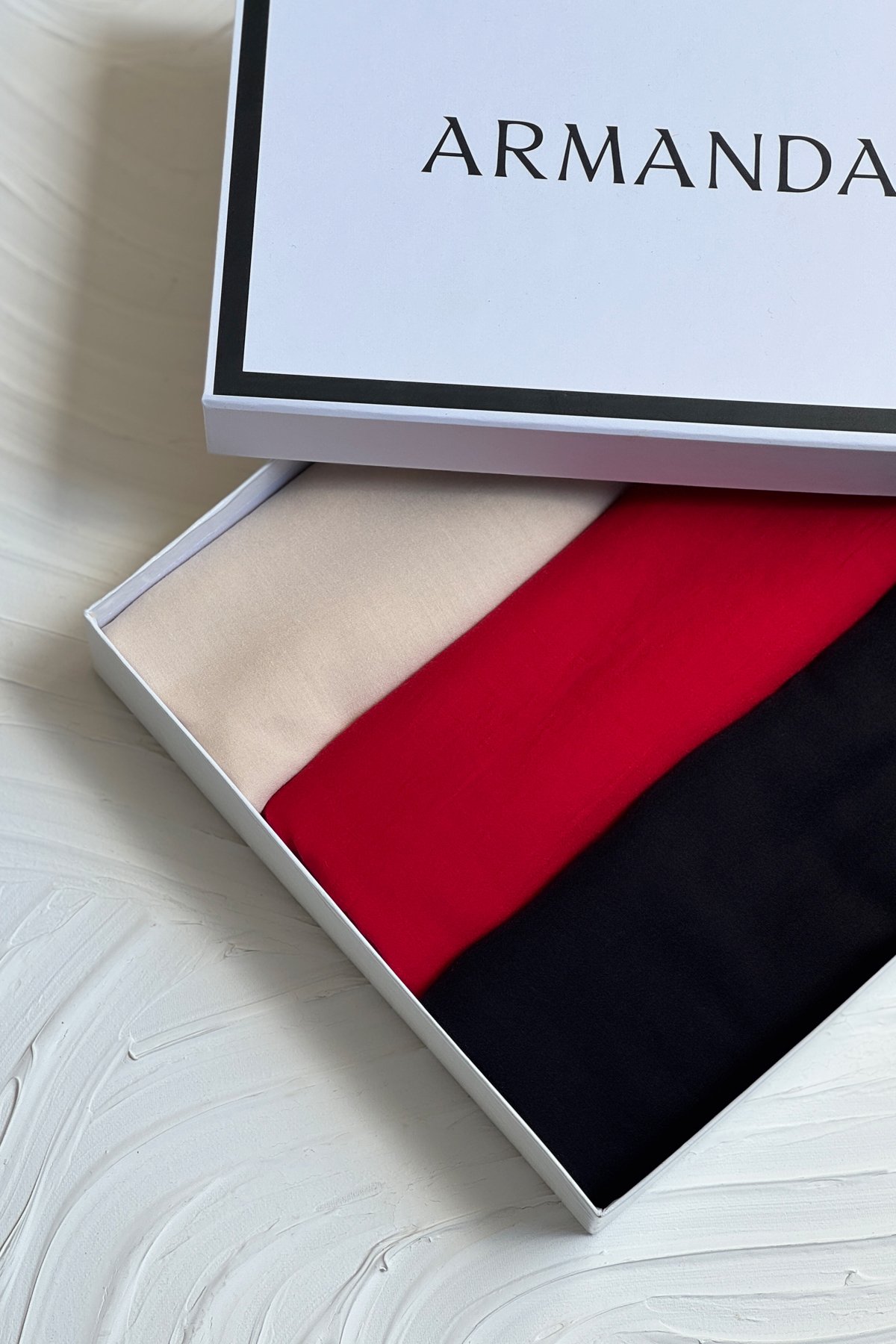 RUSTİK COLOUR SET - AÇIK BEJ - KIRMIZI- SİYAH