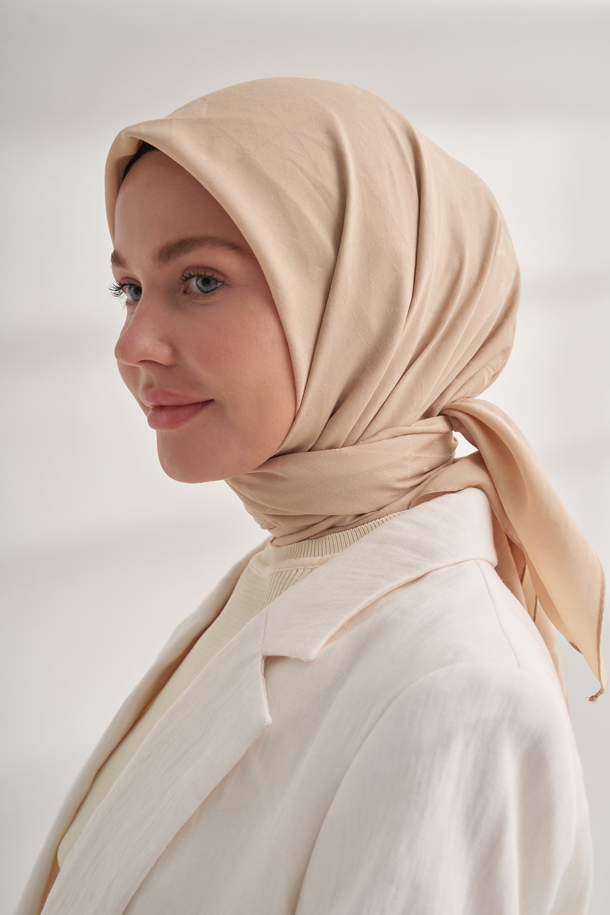 SEHER A DESEN EŞARP - BEJ