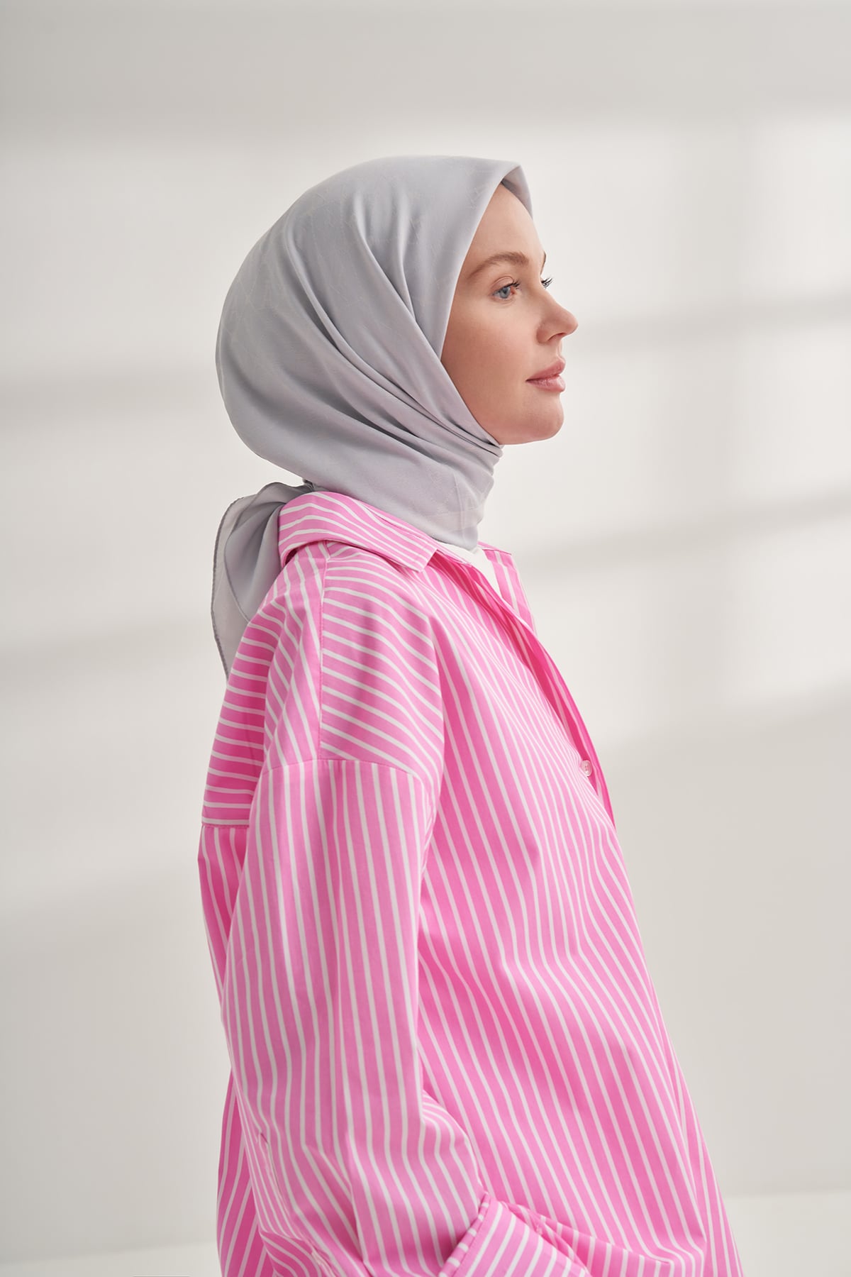 SEHER A DESEN EŞARP - GÜMÜŞ