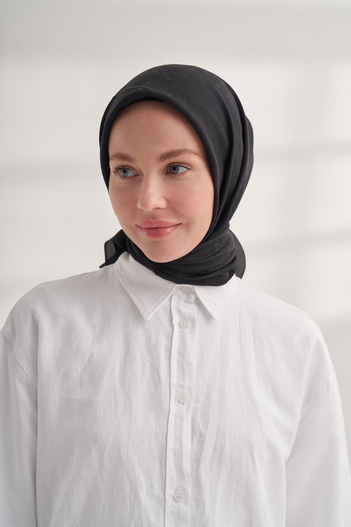 SEHER A DESEN EŞARP - SİYAH