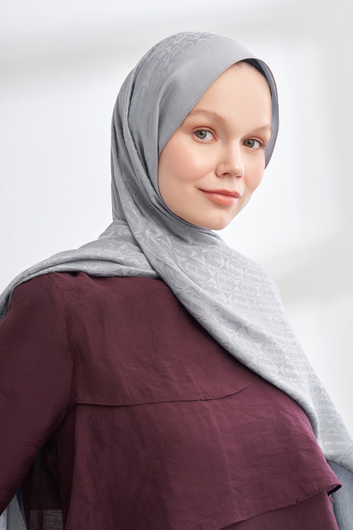 SOLEA JAKAR ICON DESEN ŞAL - GRİ