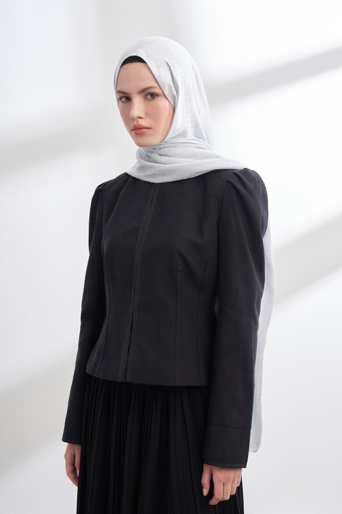 SOLEA JAKAR ICON DESEN ŞAL - GÜMÜŞ