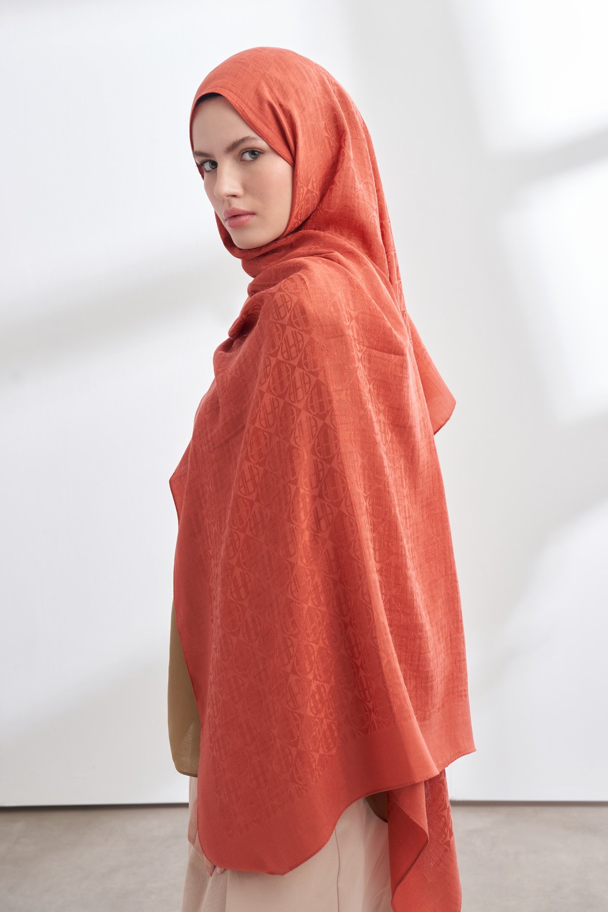 SOLEA JAKAR ICON DESEN ŞAL - KİREMİT