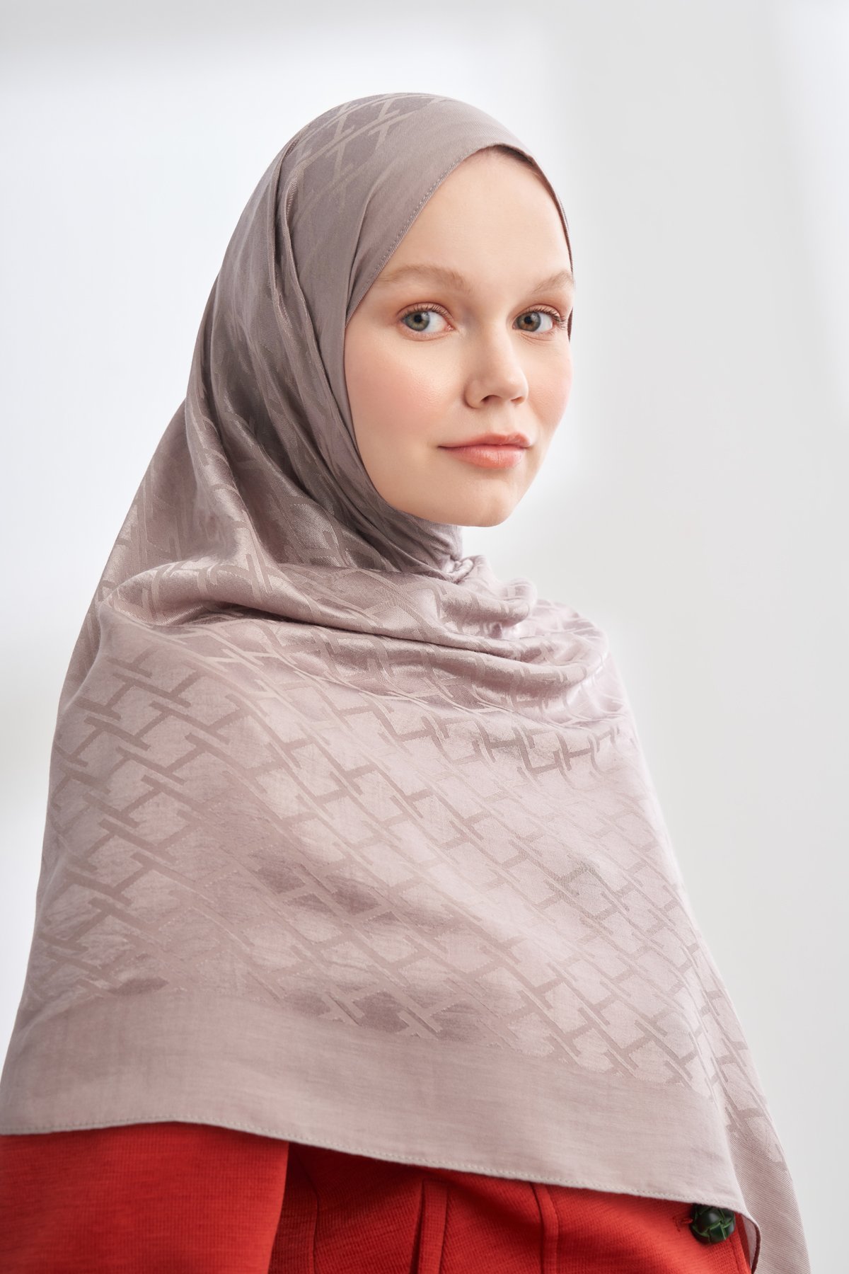 SOLEA JAKAR NORA DESEN ŞAL - KÜL