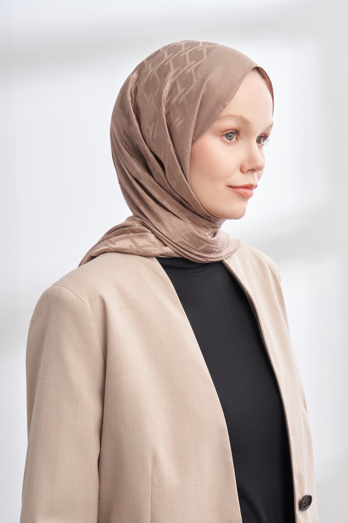 SOLEA JAKAR NORA DESEN ŞAL - VİZON