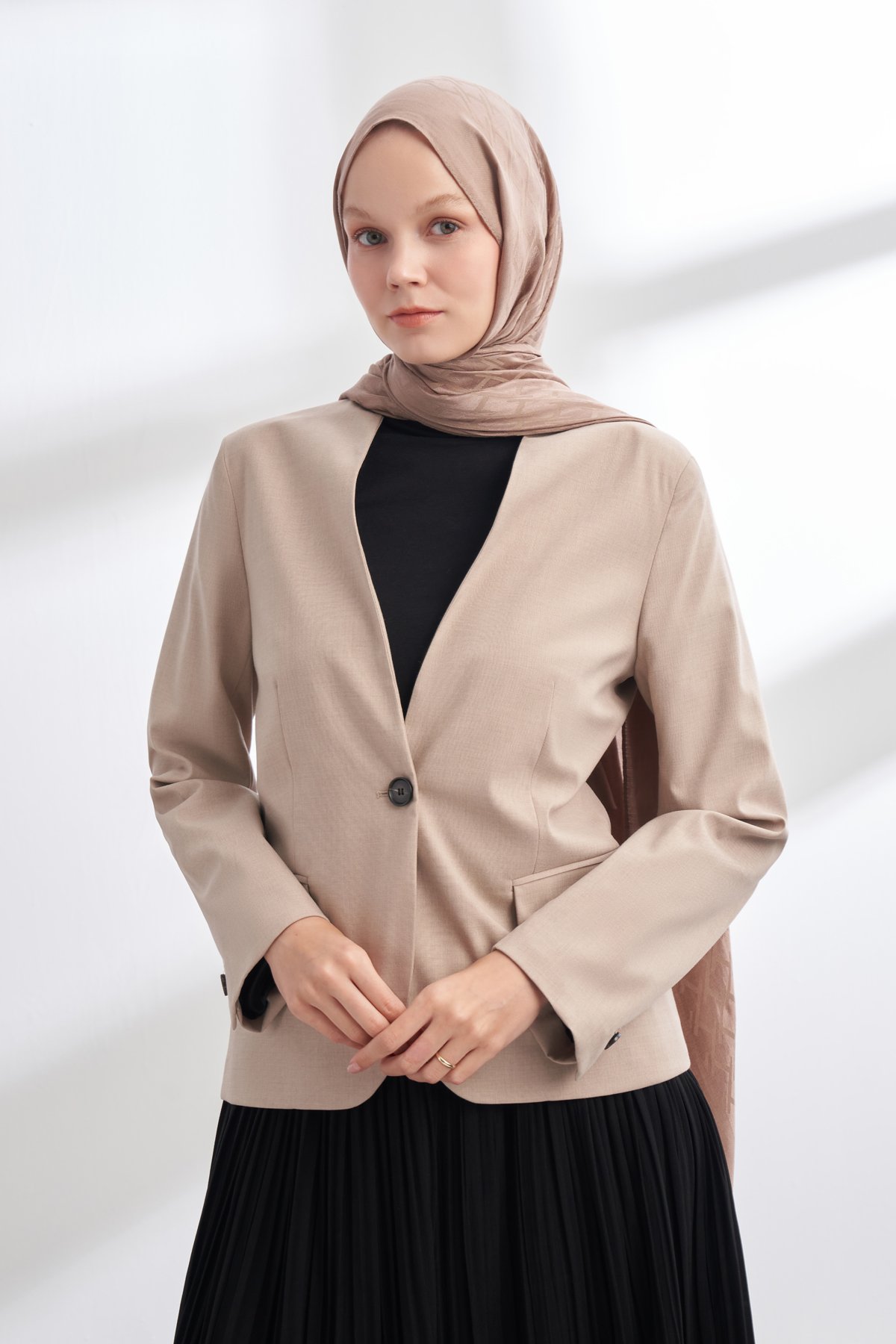 SOLEA JAKAR NORA DESEN ŞAL - VİZON
