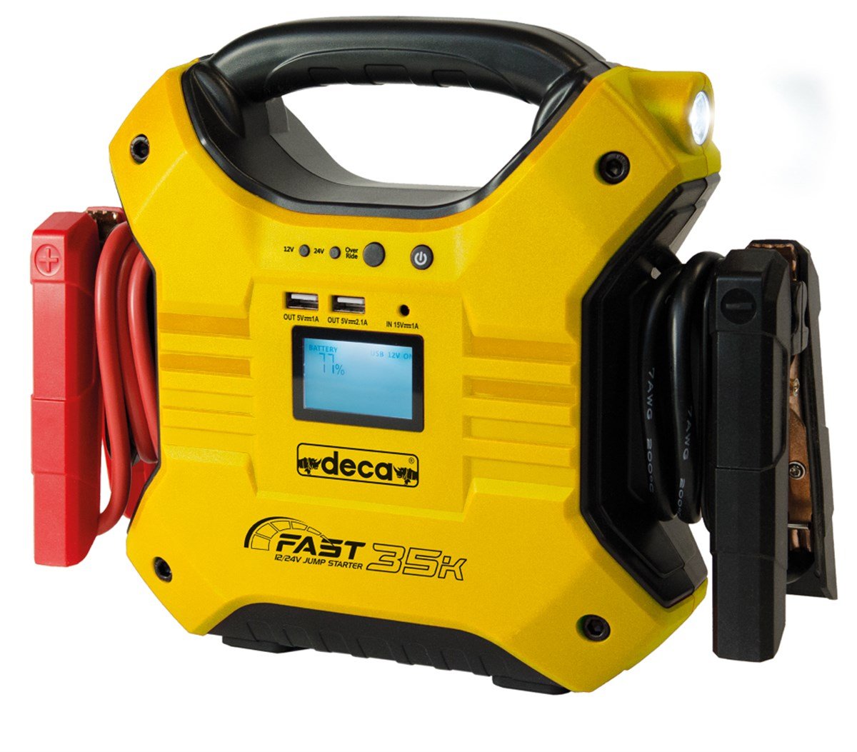 Akü Şarj/Takviye CihazlarıDeca Akülü Starter Fast 35K (Dizel Araç-5000CC Benzin Araç-8000CC)