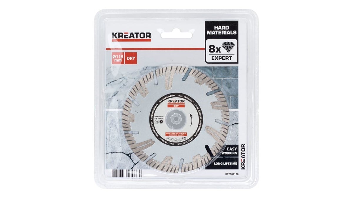 Beton/Seramik KesmeKreator Bıçak Seramik Sert Malz.(Kuru) 115MM