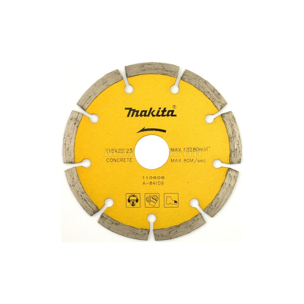 Beton/Seramik KesmeMakita Testere Elmas Spiral 115MM Düz