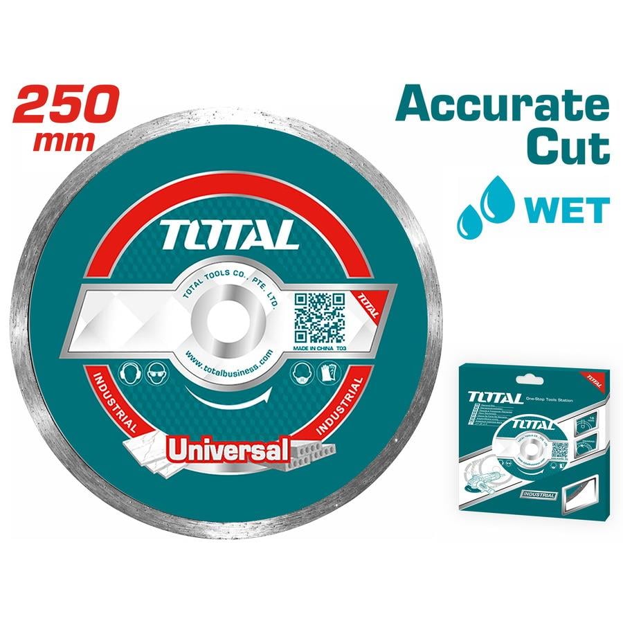 Beton/Seramik KesmeTotal Bıçak Seramik Elmas Genel (Sulu) 250MM