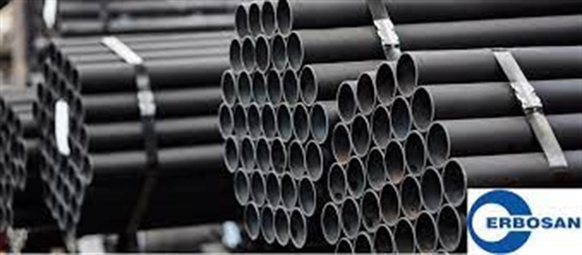 Çelik BoruErbosan Siyah Boru Antipaslı 6MT