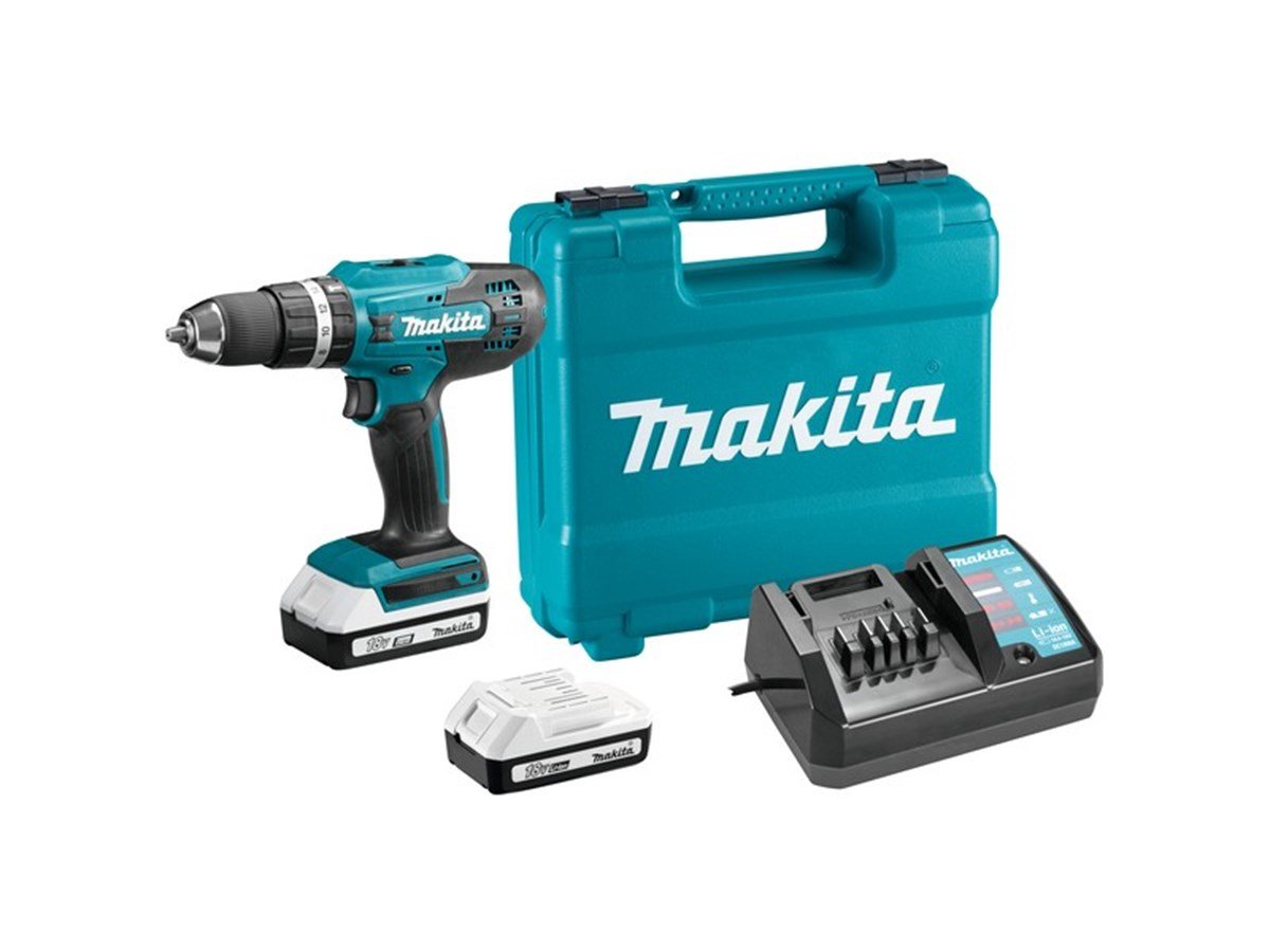 Darbeli MatkapMakita Matkap  Darbeli Akülü 18V 1.5AH Lityum (2Akü+Şarjer+Çanta)