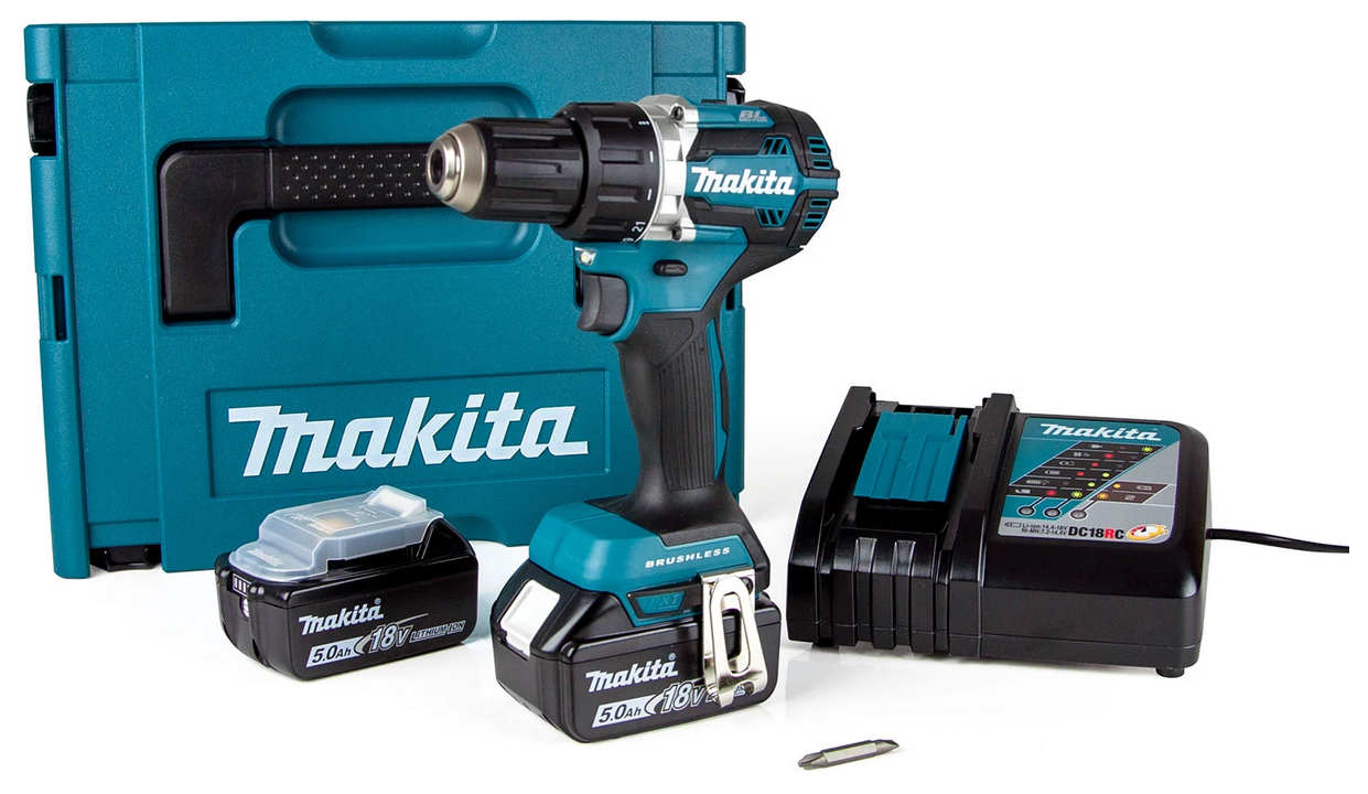 Darbesiz MatkapMakita Matkap Akülü 18V Lityum (2 Akü+Şarjer+Çanta)