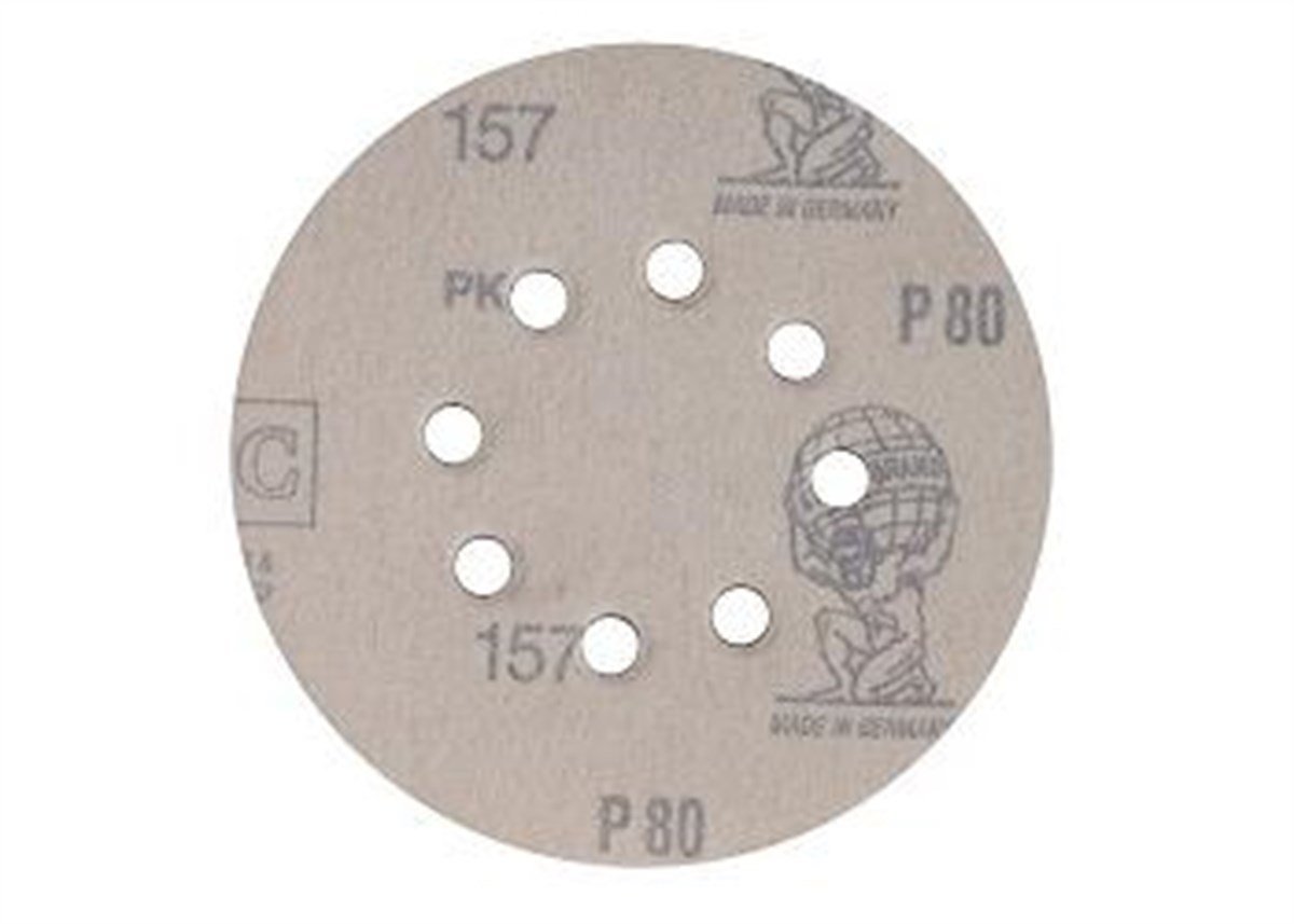 Disk ZımparaAtlas Zımpara Disk Velcro Düz Kırmızı 115MM