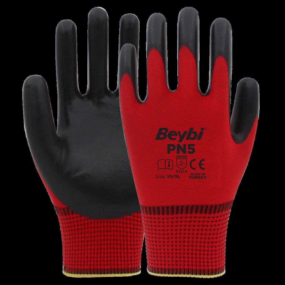 EldivenlerBeybi Eldiven Nitril Pn5 No:10 Kırmızı