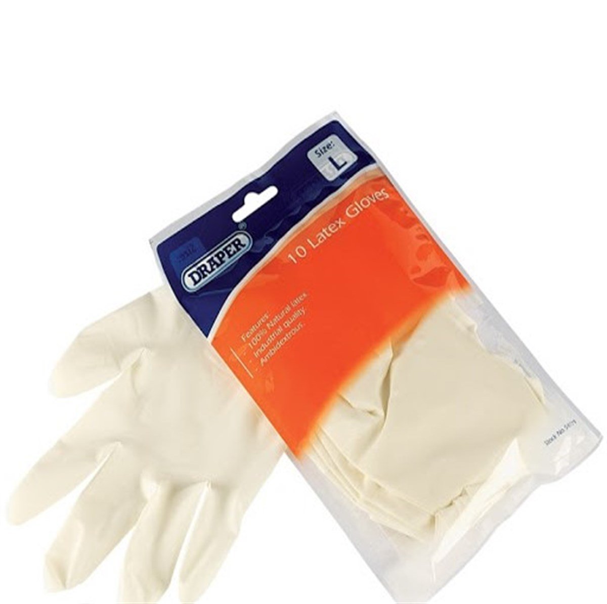 EldivenlerDraper Lastik Eldiven Büyük (10 Adet/Paket)