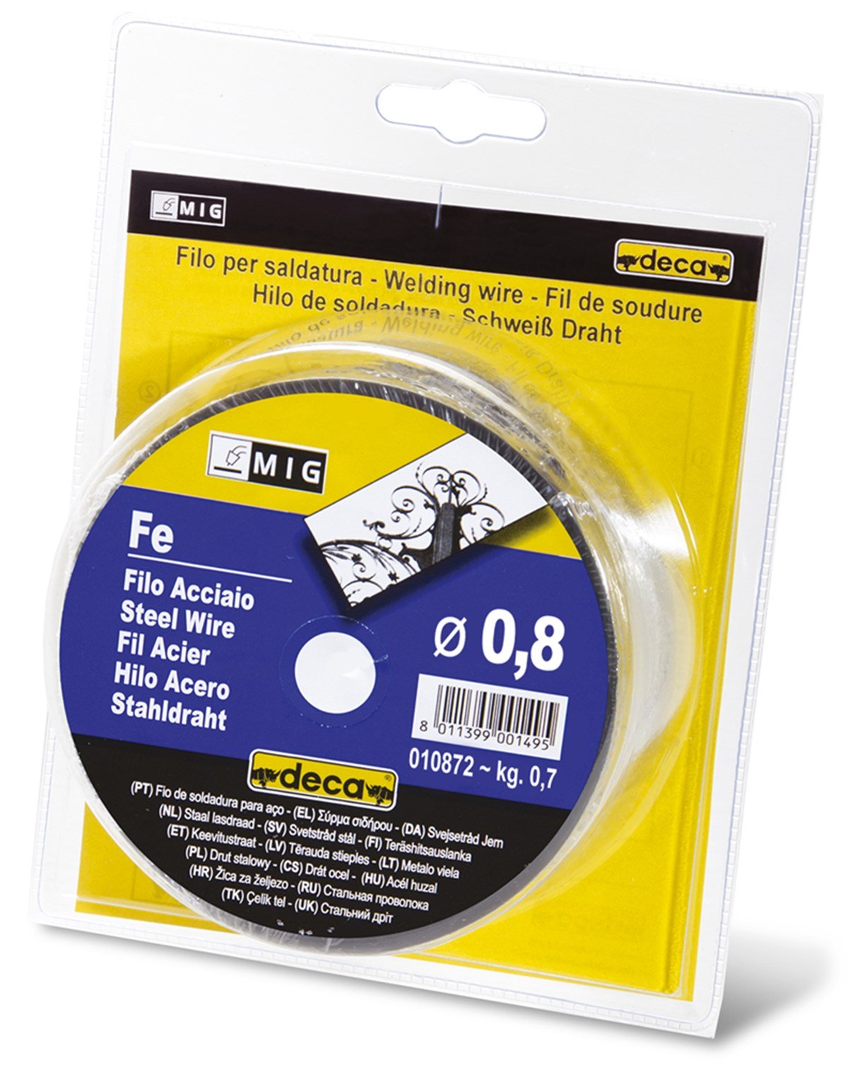 Elektrot/Tel/TozDeca Mig Kaynak Tel Demir 0. 8MM  0. 7KG